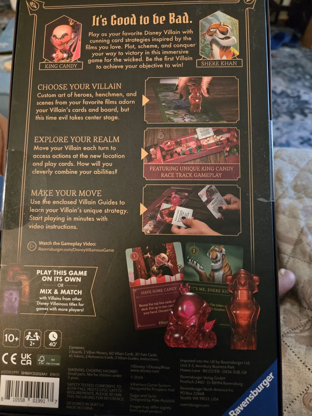 Disney Villainous Sugar and Spice Board Game - Red Cover